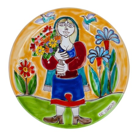Piatto tondo DS 18 cm Raccolta di Fiori DS-48 Piatto tondo DS 18 cm Raccolta di Fiori DS-48